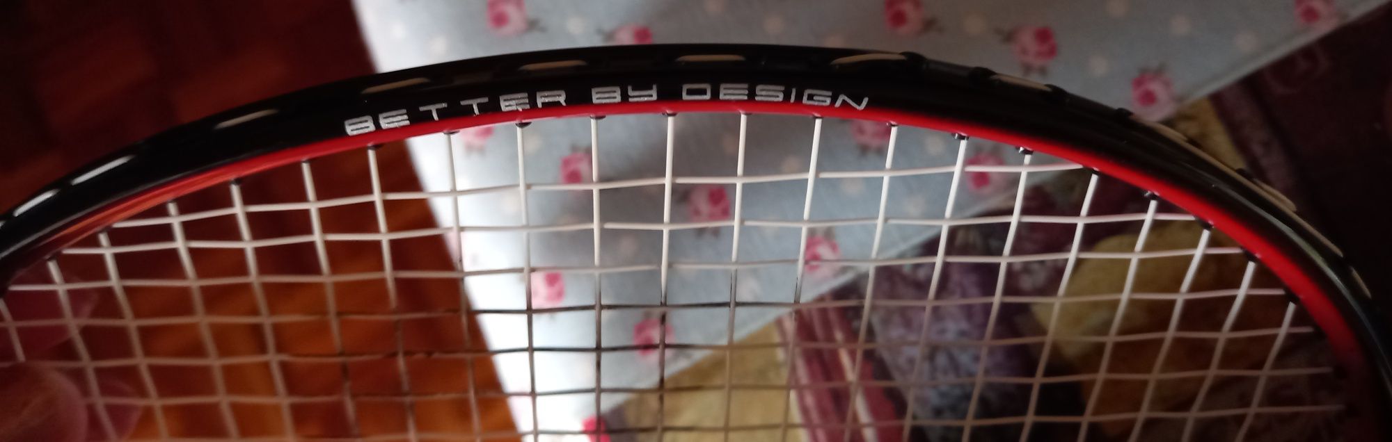 Raquete de badminton.