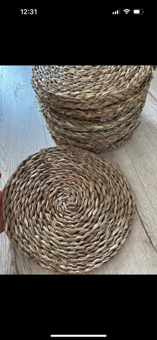 podkładki wiklinowe 25 cm /12 sztuk