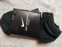 3 pary skarpetek skarpety 38-42 czarne krótkie stopki Nike