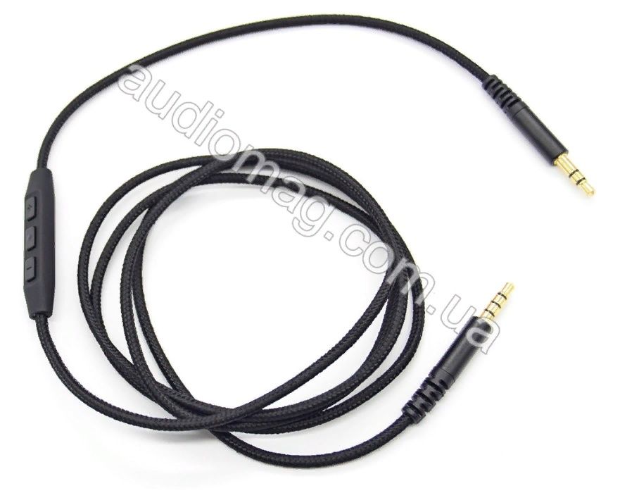 Аудио кабель провод для наушников 3.5 х3.5мм с микрофоном Meizu HD50