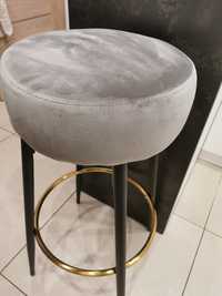 Krzesło barowe hoker szary stołek