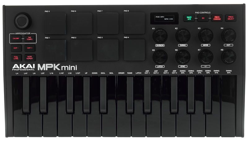 Midi-клавіатура AKAI MPK MINI MK3 White Black Classic Red Grey