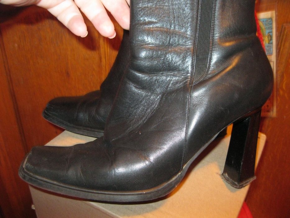 дешево ботинки 38р черные полусапожки сапоги женские