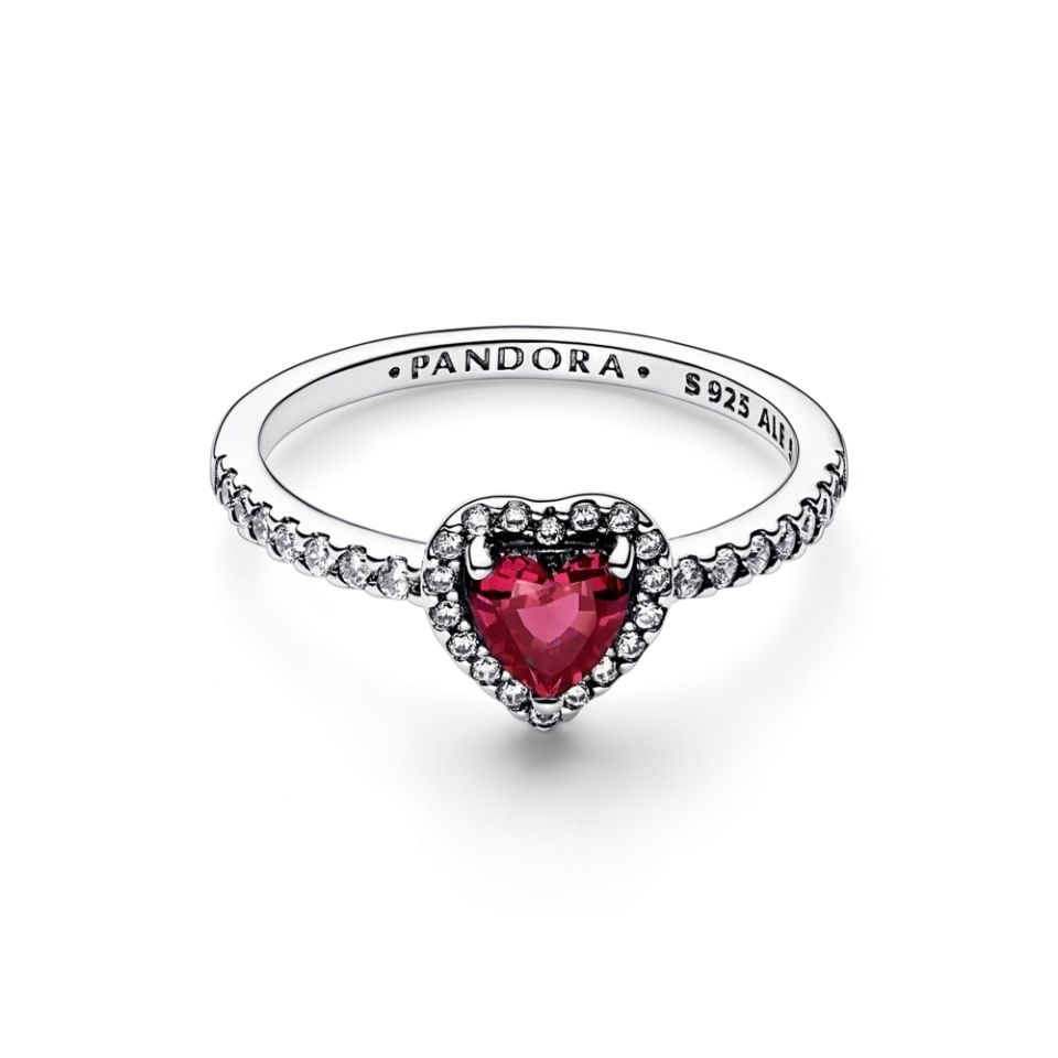 Каблучка Pandora Кольцо Pandora червоне серце