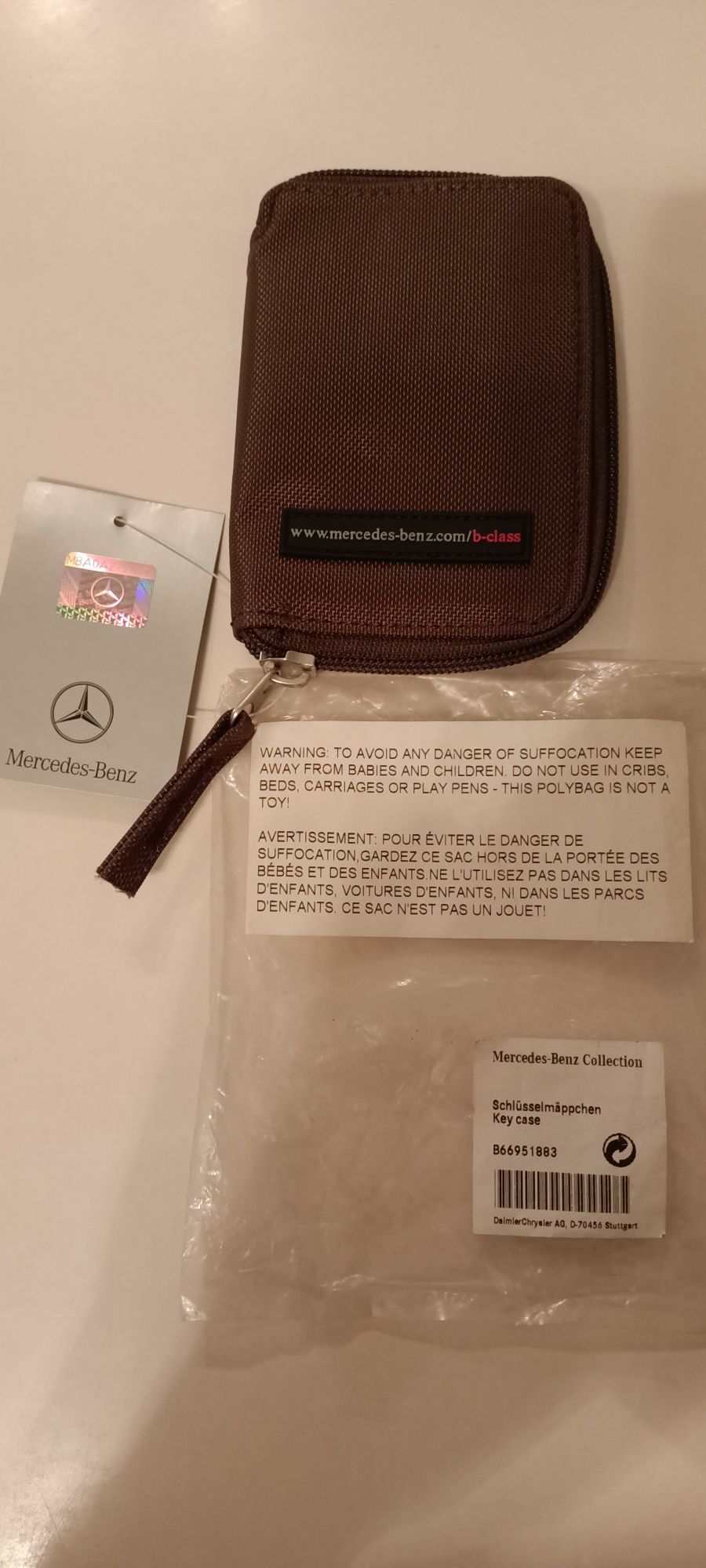 Oryginalny nowy portfel, etui na klucze Mercedes Benz