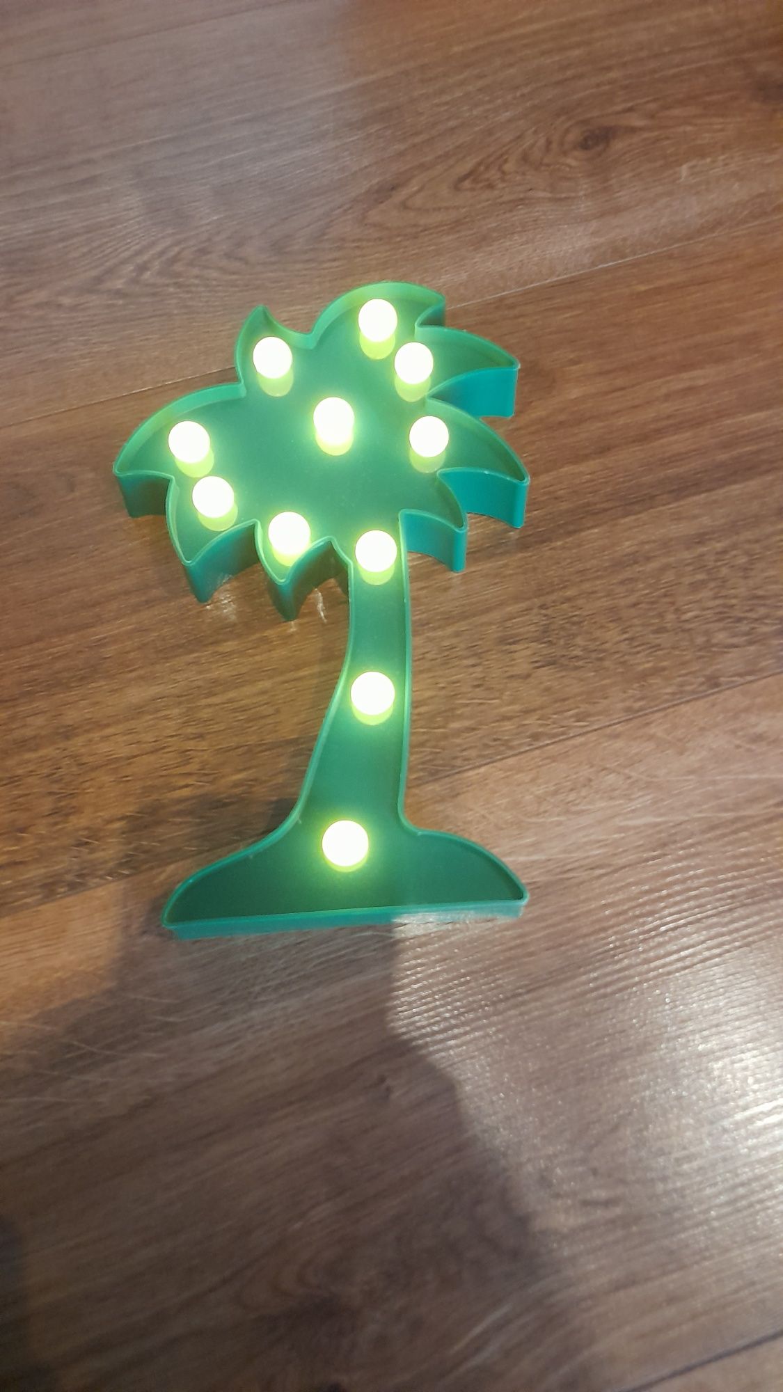 Lampka Led zielona palma