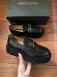 Loafersy Gino Rossi mokasyny Gino rossi czarne loafersy na platformie