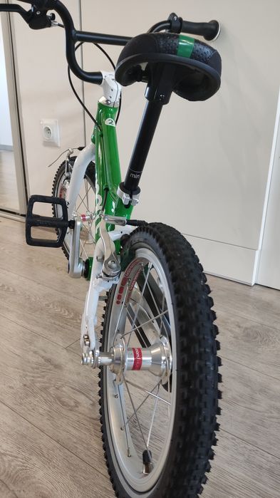 Rower dziecięcy woom 2 zielony 14 cali.