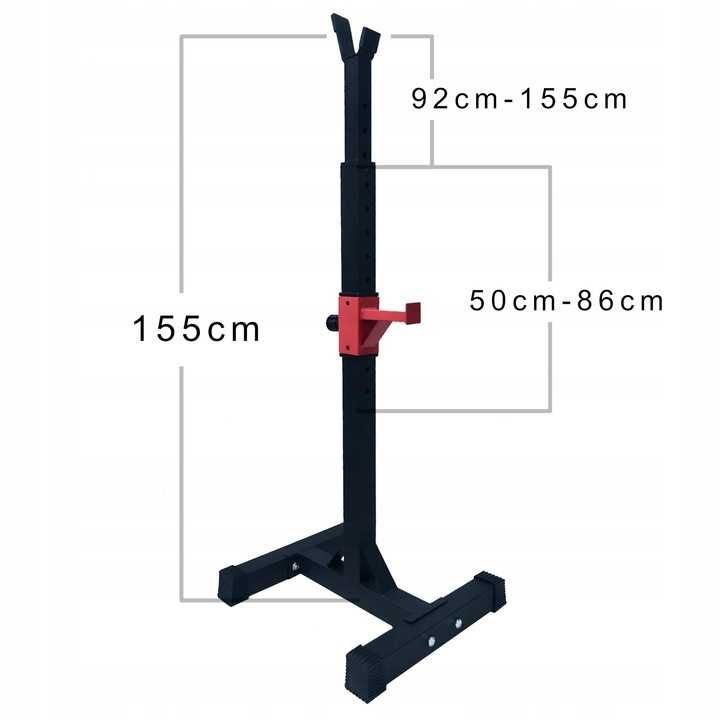 Stojak pod sztangę Stojaki do ławki regulowane komplet 2szt