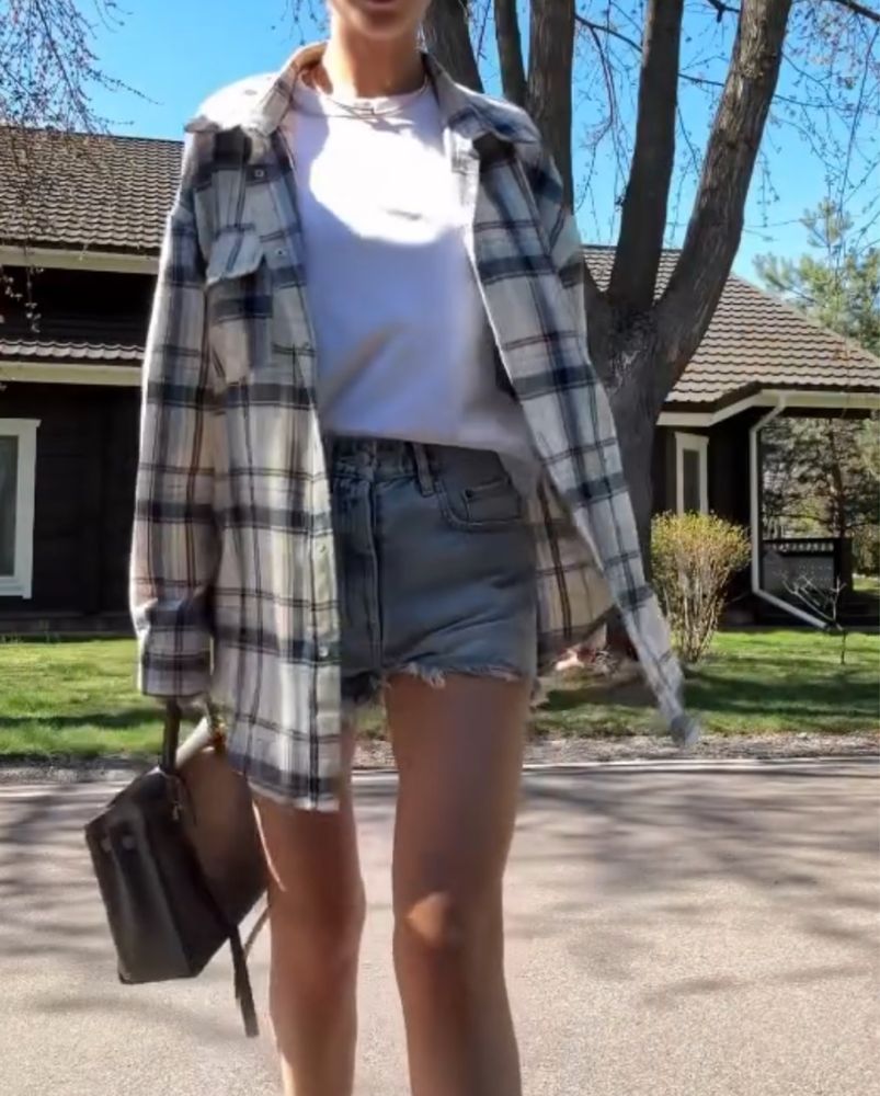 Рубашка в клетку so store zara