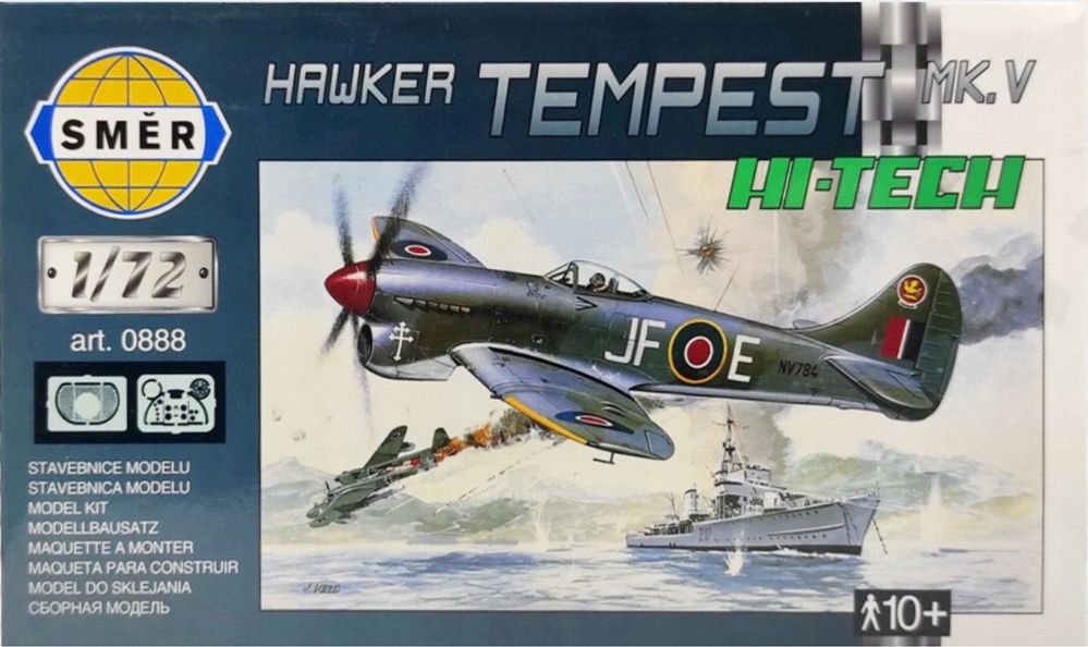 Smer 0888 samolot Hawker Tempest Mk.V model Hi-Tech 1:72
