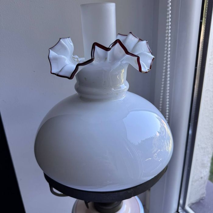 Lampa naftowa Szklana XlX wiek