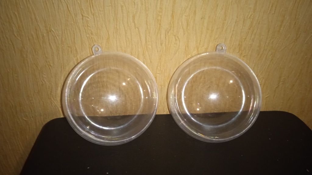 Ціна за 2 шт! 2 пластикові сфери кулі шарика пластмасовые шары
