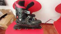 Patins Number One Preto/Vermelho – Tamanho 40 – Usados