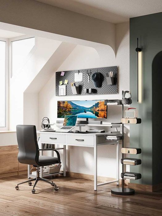 Nowe biurko / stół / stolik / blat / z szufladami /białe / ODK !A2598!