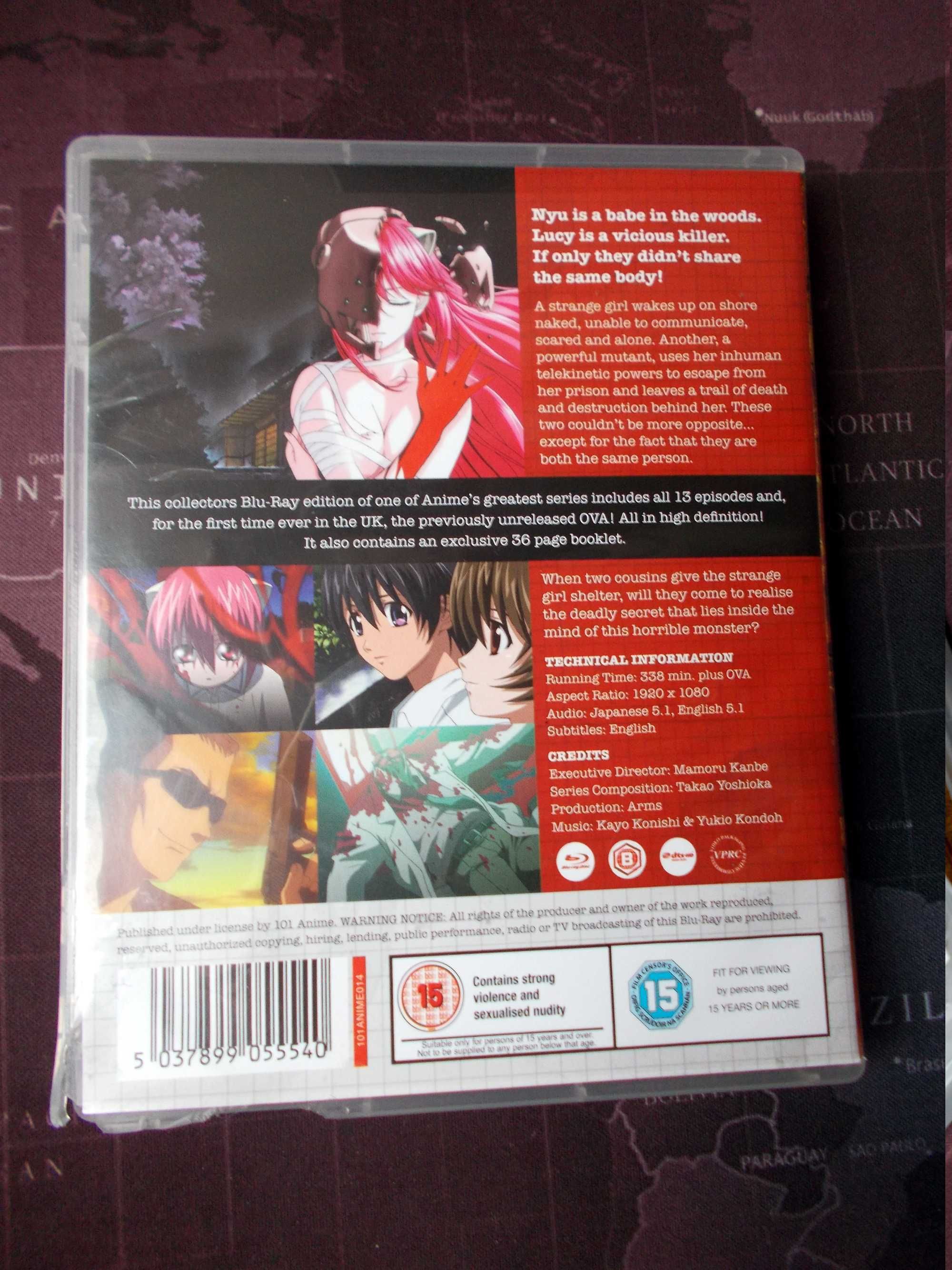Anime Elfen Lied Collector's Edition(+Ova) 2x blu-ray manga