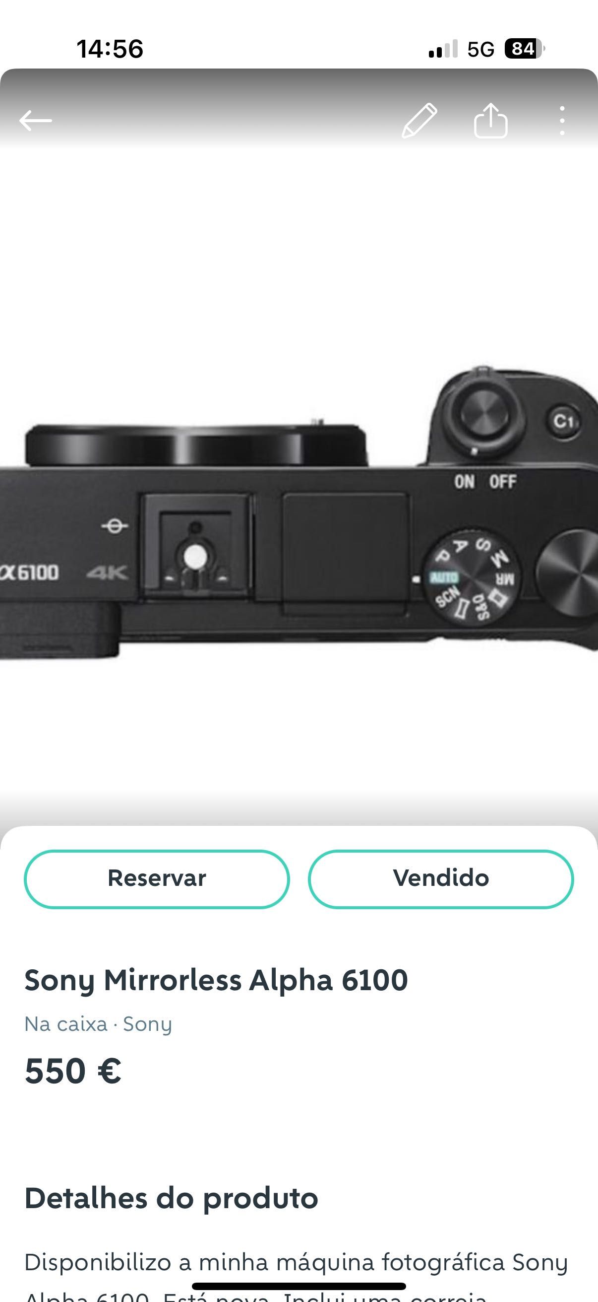 Sony Mirrorless Alpha 6100 nova
