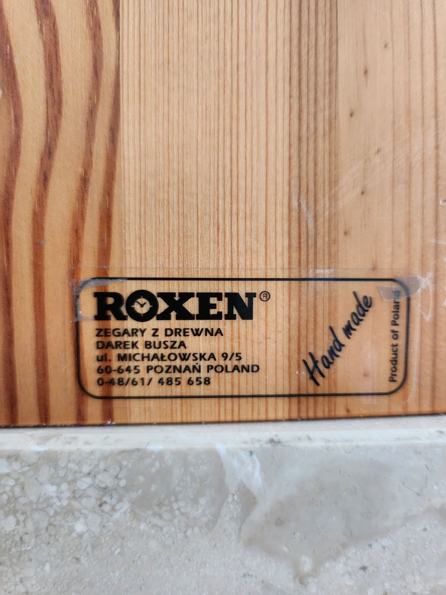 Zegar stojący Roxen drewniany