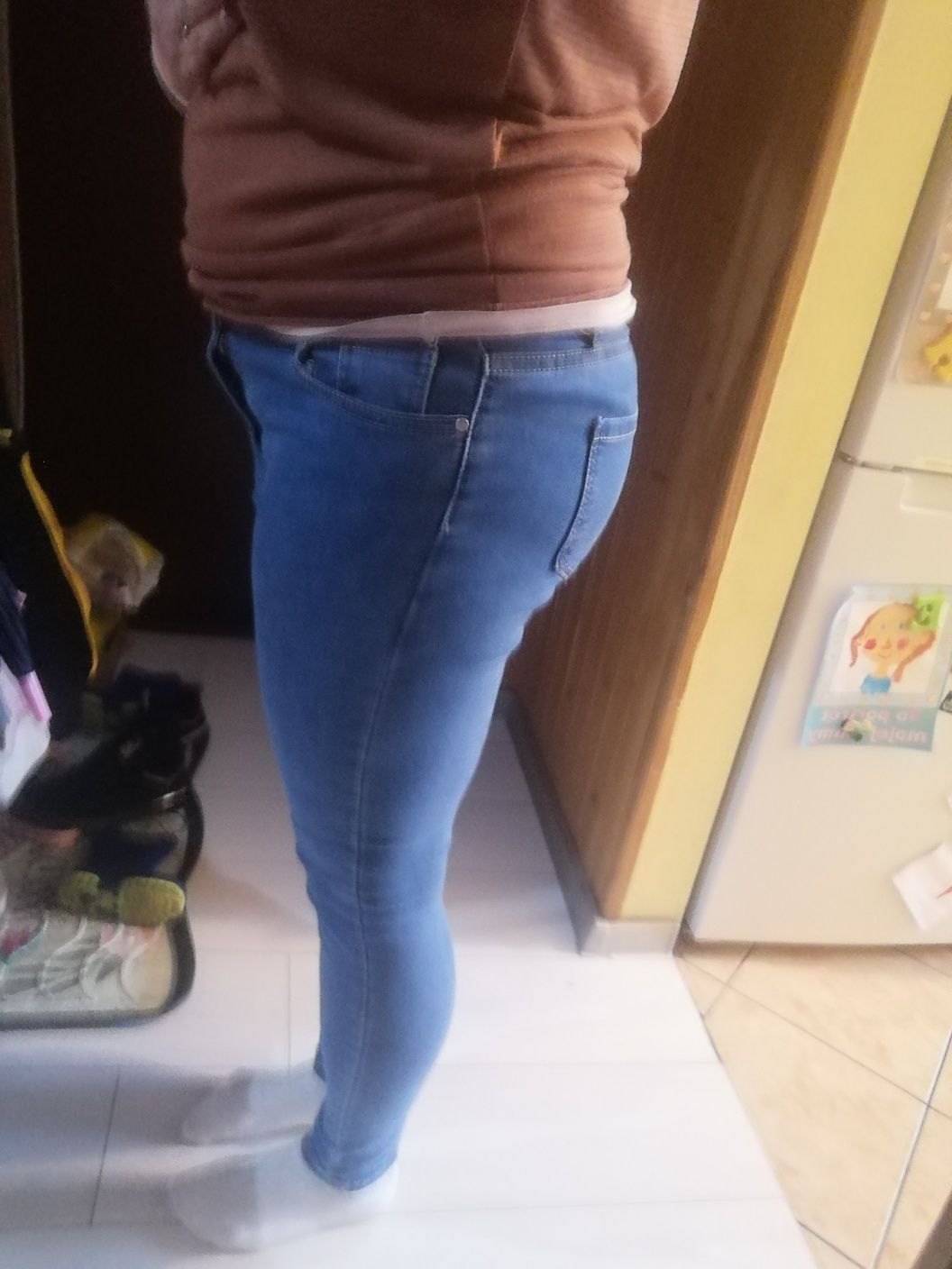 Spodnie jeans damskie jak nowe L