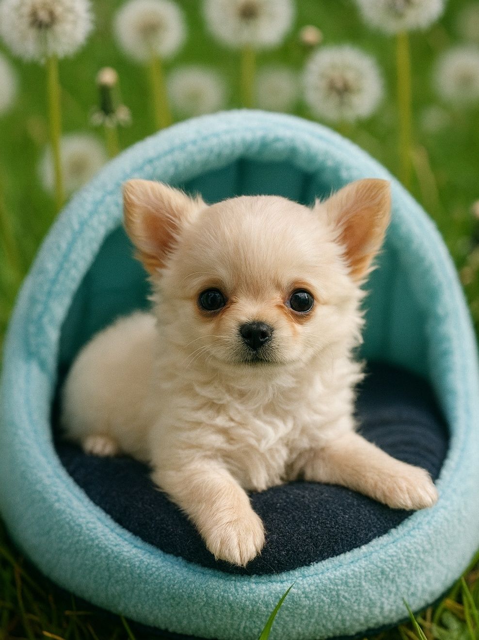 Chihuahua piesek wychowany przez behawioryste