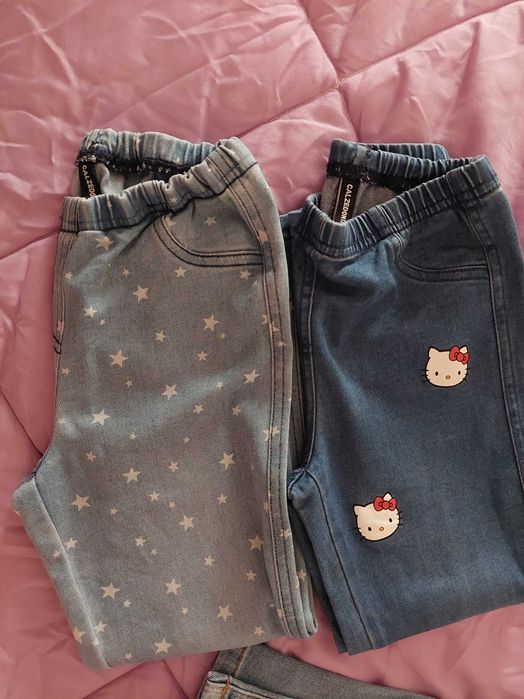 Jeans de menina tamanho 3/4