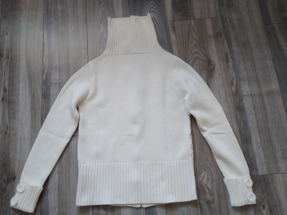 Sweter, rozpinany golf