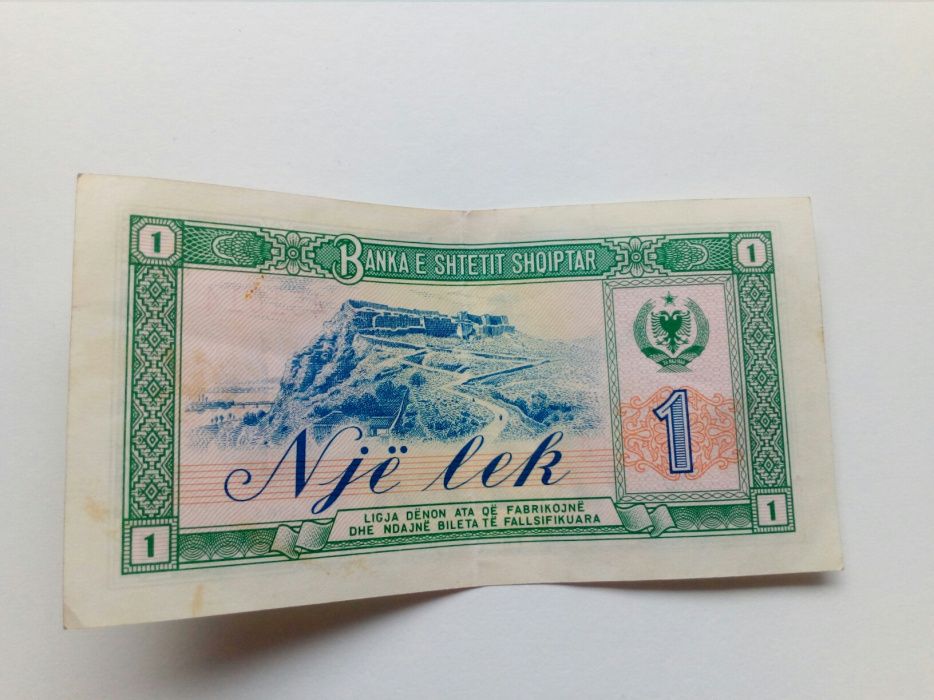 banknot - 1 Lek albański z 1964 roku