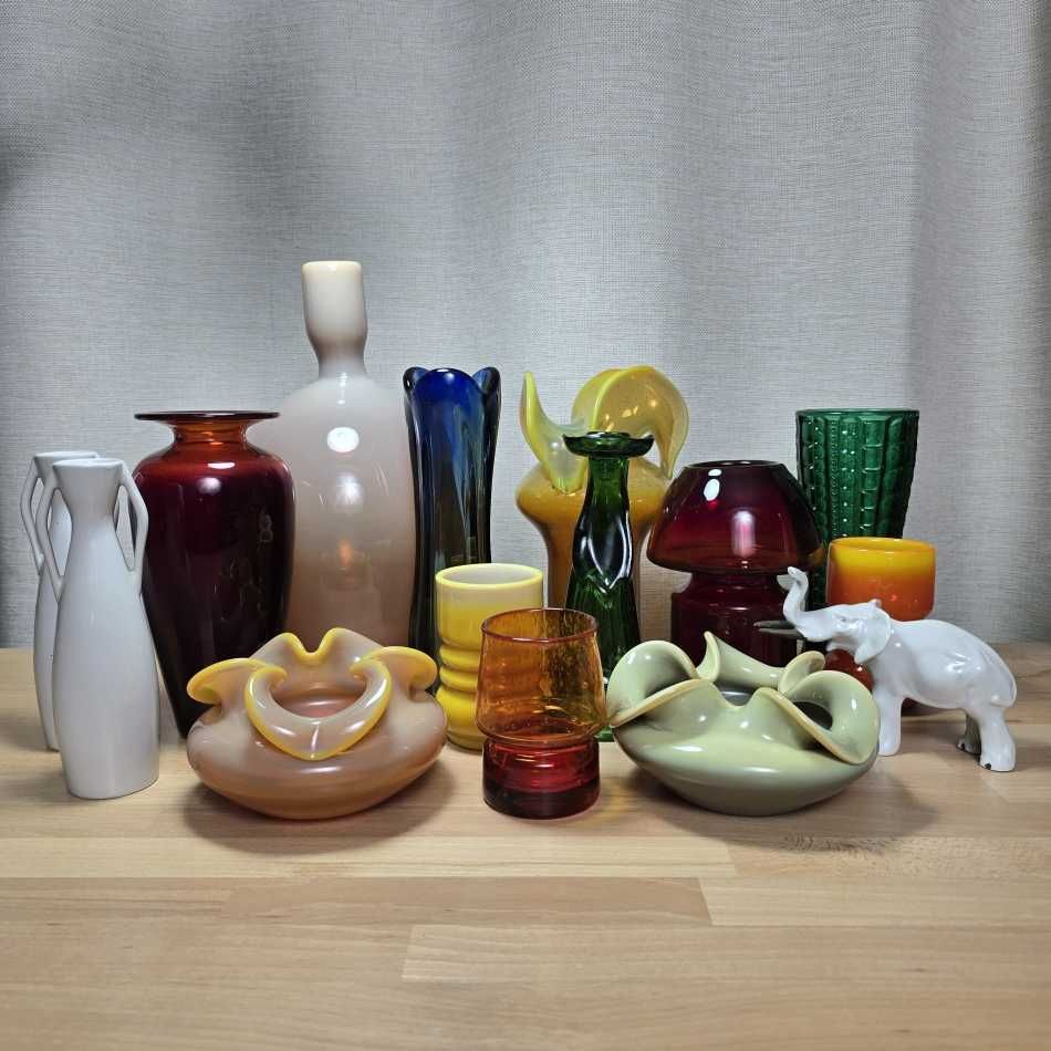 Skup szkła kolorowego dekoracyjnego i porcelany z PRL.