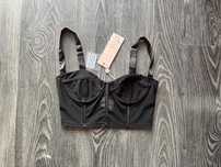 Oh Polly OhPolly crop top gorsetowy mesh