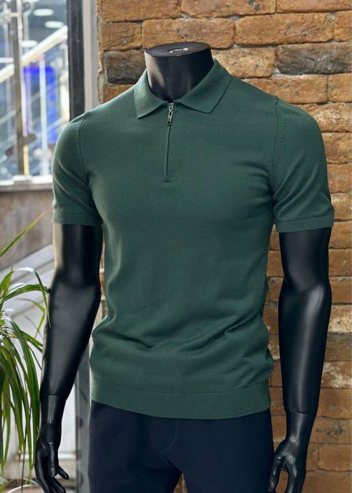 ШОУРУМ Чоловіче вʼязане поло на блискавці Durven S,M,L,XL,2XL