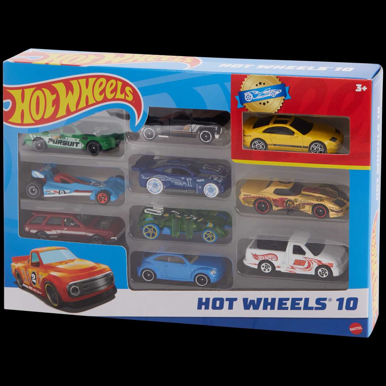 Zestaw pojazdów Hot Wheels 10 sztuk