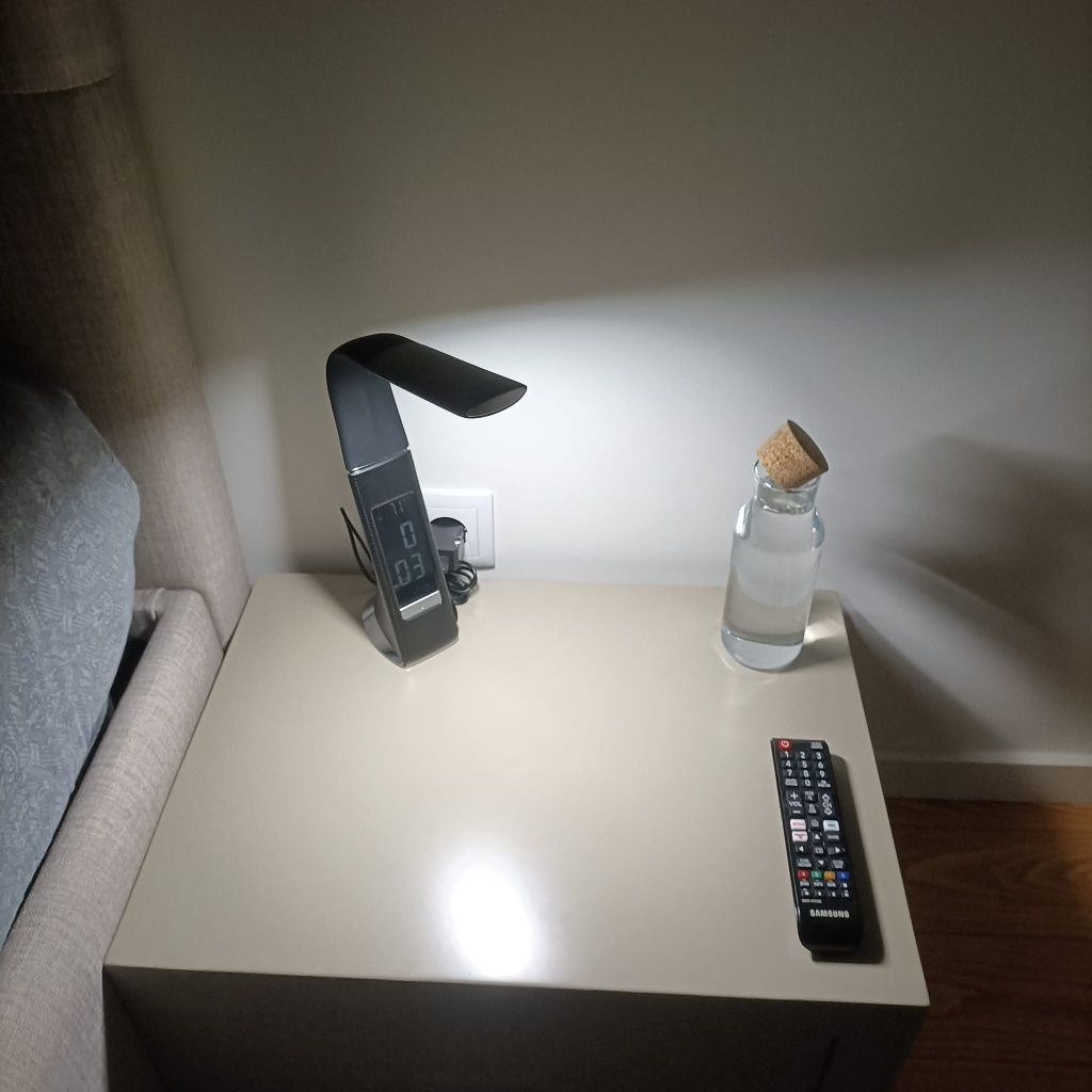 Candeeiros Pretos Digitais Led Táctil