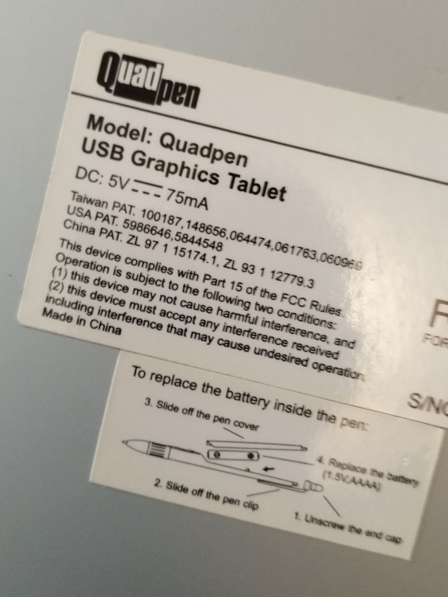 Graphics tablet Pentagram