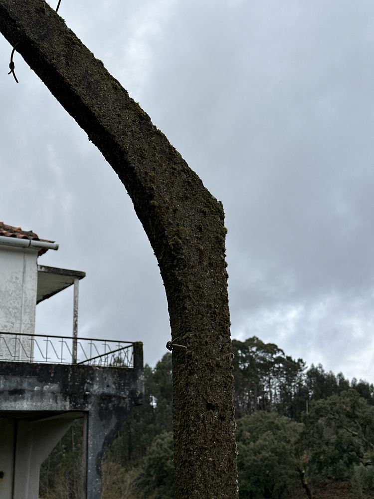 Esteios em betao armado em forma L