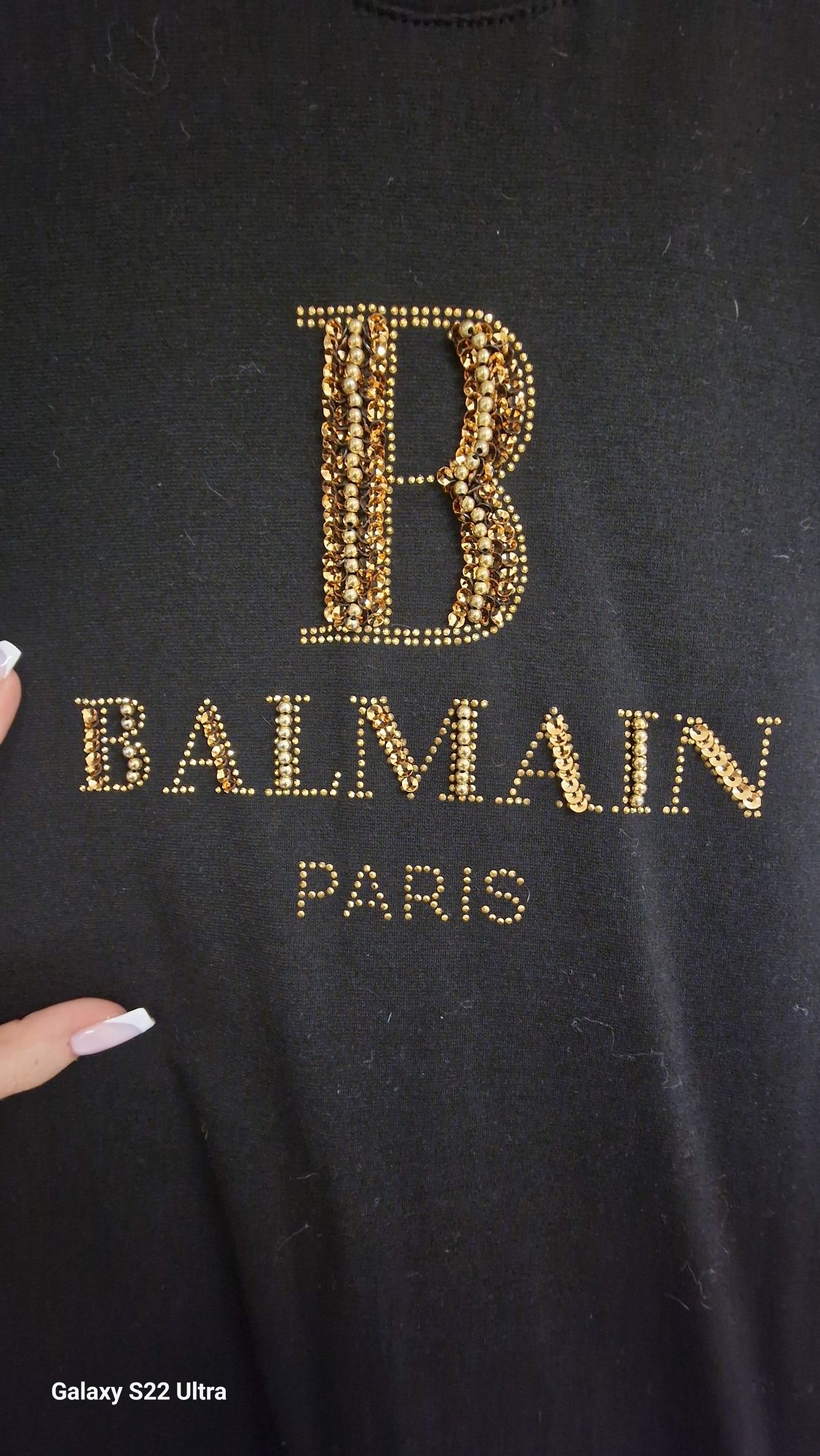 Sukienka dzianinowa BALMAIN NOWA S