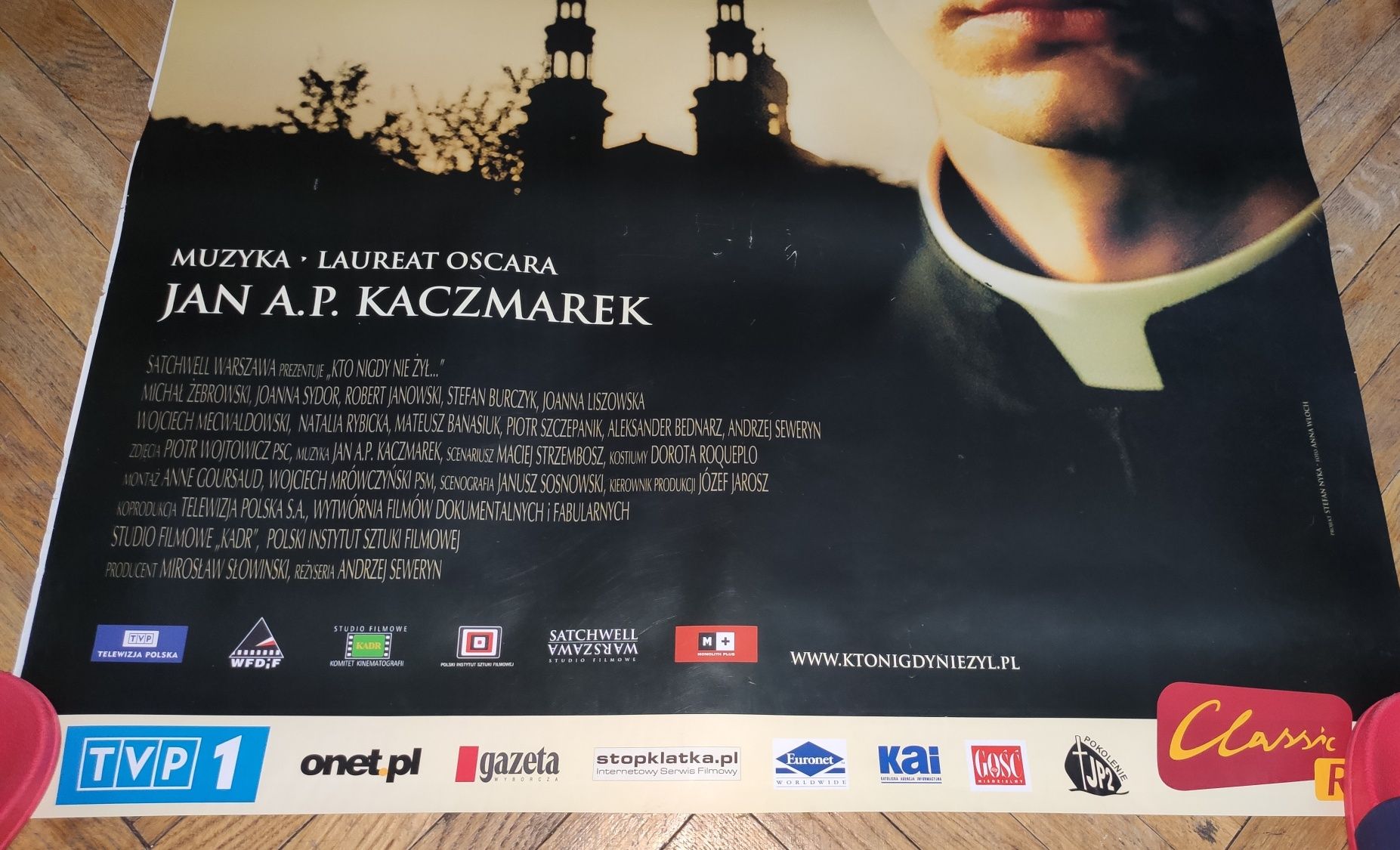 Kto nigdy nie żył plakat filmowy oryginalny Żebrowski Seweryn