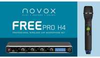 Poczwórny zestaw mikrofonów bezprzewodowych Novox Free Pro H4