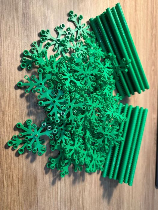 Lego liście 6 x 5, jasno zielone 130 sztuk, 2417