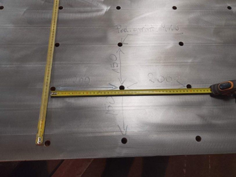 Stół spawalniczy Wzmocniony planowany blacha 40mm