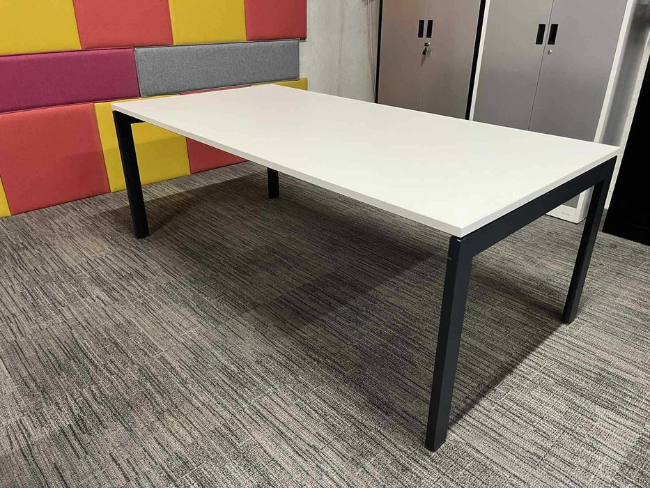 Stół konferencyjny biały biurko 200x100x73 okazja!