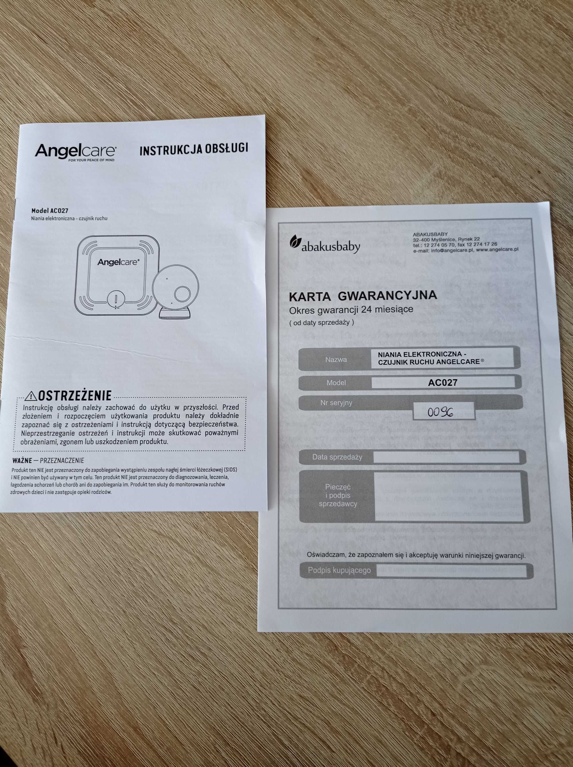 Czujnik oddechu Angelcare