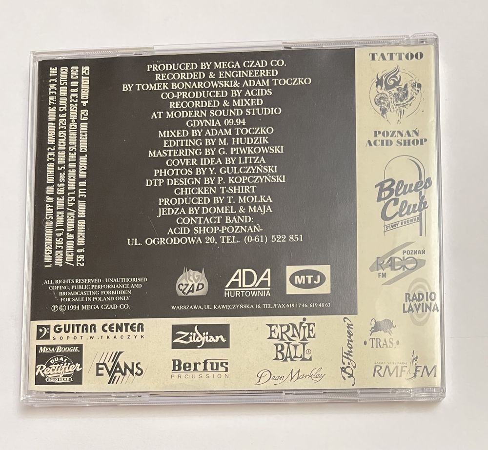 Acid Drinkers Infernal Connection cd 1994 Mega Czad I wydanie
