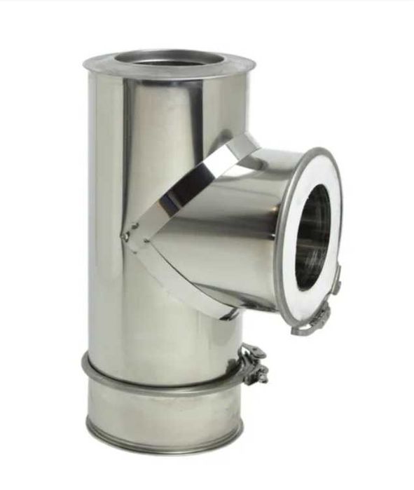 Tê com purgador inox Closetop  D125/175