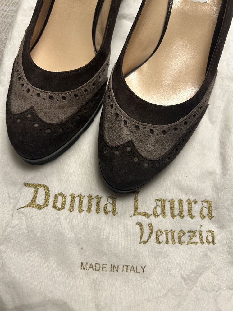 Eskluzywne włoskie buty Donna Laura Venezia roz. 40