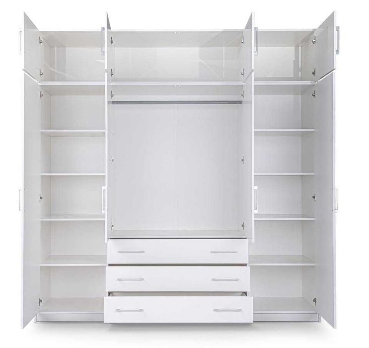 (lustro,szuflady,4-kolory) Szafa Bali z nadstawką 196x245x58