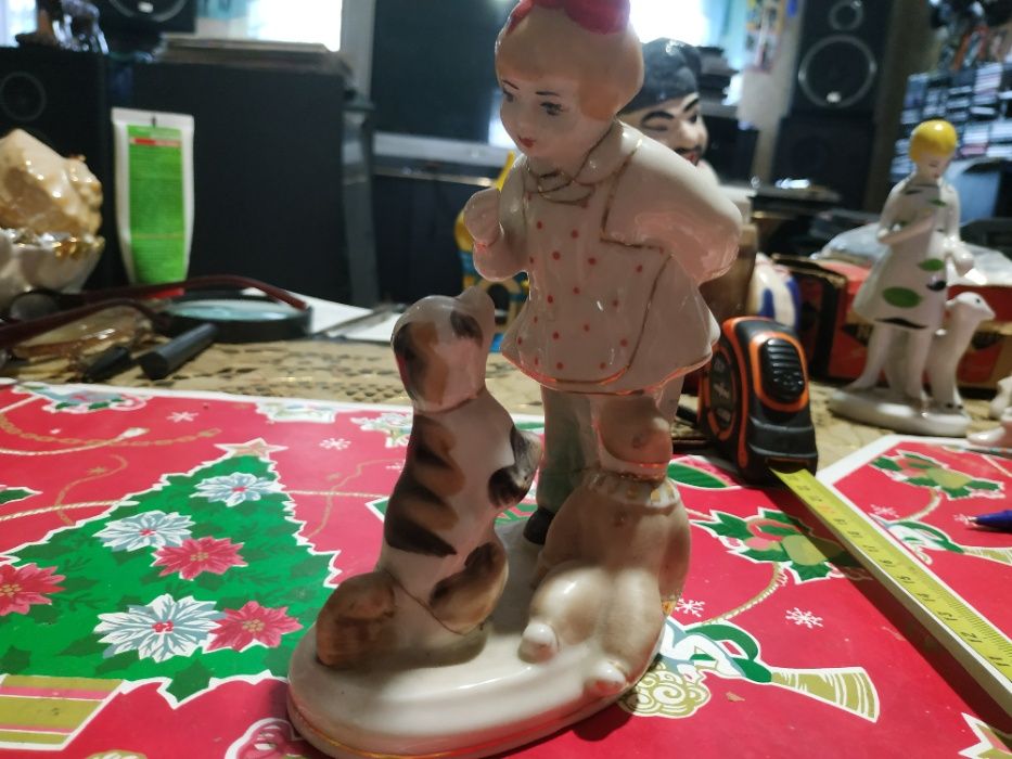 игрушка девочка с собачкой