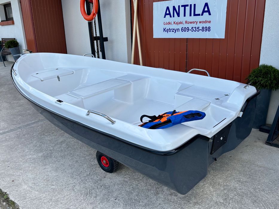 Łódka wiosłowo motorowa DELFIN 360 - OGROMNY WYBÓR ŁÓDEK - Transport