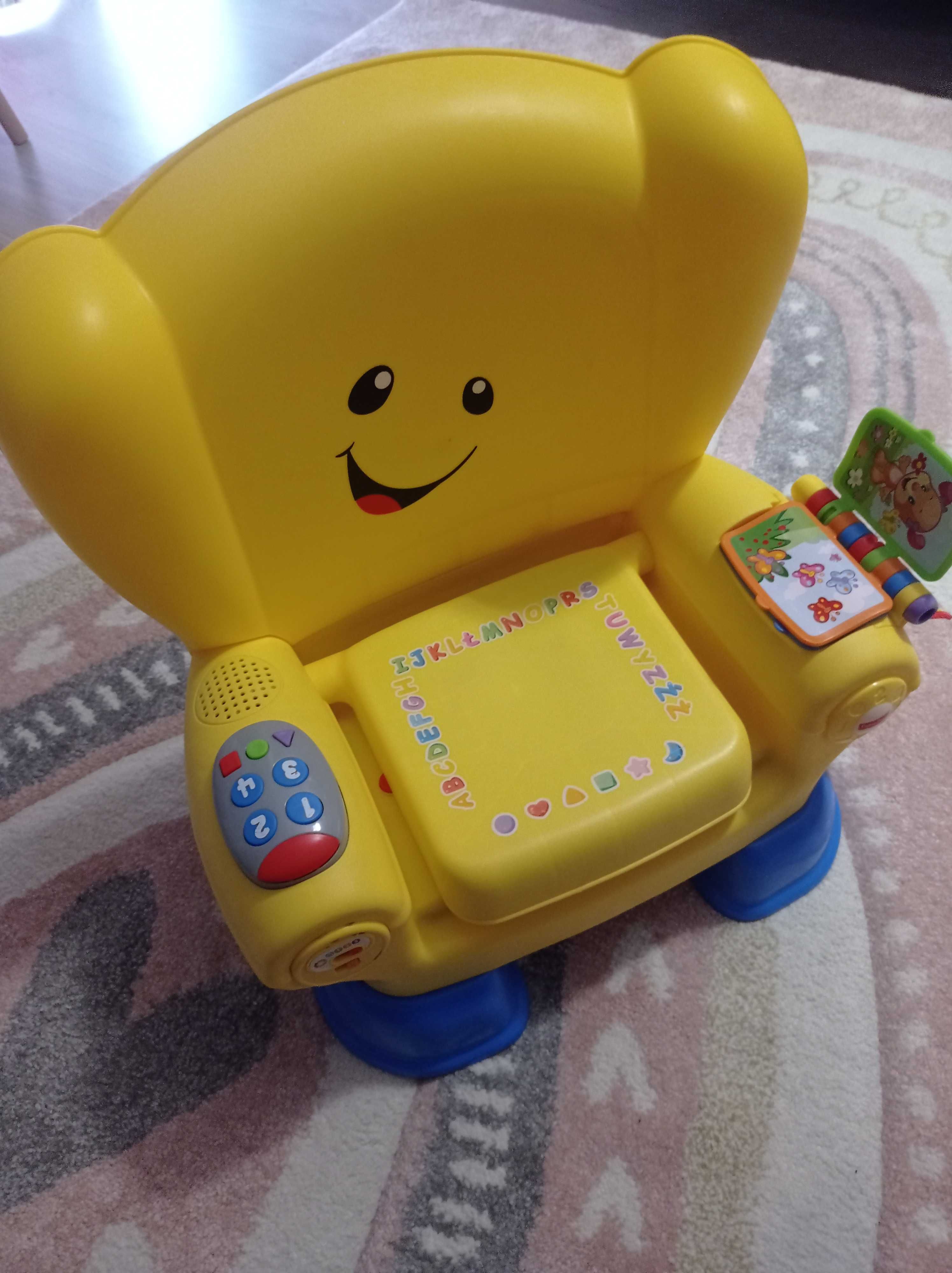 Fisher Price edukacyjny fotelik, krzesełko JAK NOWY