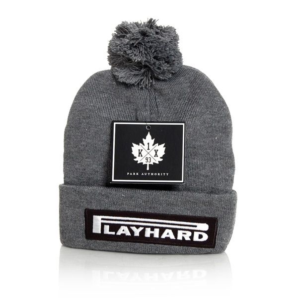 Шапка зимова K1X PLAY HARD BOMMEL BEANIE GREY. Нова, оригінал