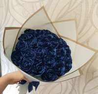 Голубые Розы Атластные Розы Атластные Подарок Девушке Подарок Девушке